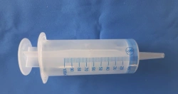 Syringe of single use, three-detailed, with catheter tip, nominal capacity 100 ml