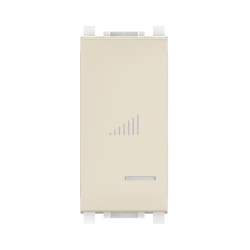CADUCEUS ALING Experience LED push-button dimmer switch, 200W, 230V~, 1M, beige, art. no. 72205.9