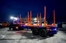 Semi-trailer sorting truck, UZST brand, type 9180A, modifications: 9180A-0000030 (metal platform with front fence, with with