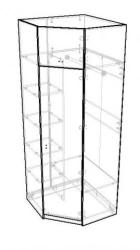Cabinet for storage of chemical reagents PGL LCM ??1 corner
