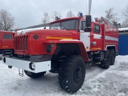 43442C fire tanker AC 4,0...9,0-40, -40/4, -50, -50/4, -60, -70 (55571) type 4344-05, modifications 4344V3 on chassis Ural 5557.