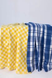 Mixed yarn baik blankets for adults, variegated and plain dyed, article number OB-200