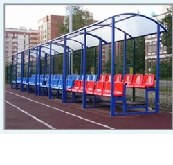 Double row stand with canopy DT-2