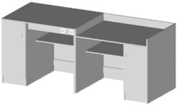 Demonstration table for physics, biology classroom