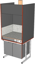 Fume cupboard for muffle furnaces series 31.09.11.190