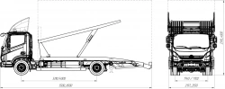 Special tow truck of SMA222 modification, without frequent flyer miles, on GAZ C49RD2, C49RF2 chassis