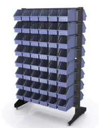 Metal metal island rack for metalware on 8 levels series SDM-096 1000x560x1500