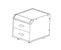 Trolley cabinet, TUV.09 models