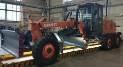 Motor grader AG-140 with part-turn working equipment equipped with YaMZ 236G-1000167 engine with MOM 16 sets or YaMZ 236M2-1000