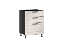 Mocha LD.274140.000 Front set for kitchen cabinet 600 with 3 drawers (4) (Cashmere )