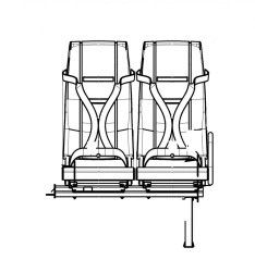 Passenger seat DS15.6840.014-203