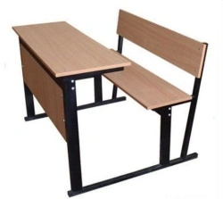 Monoblock auditorium table, three-seater Model: ??-2 of "Edelwood" trade mark