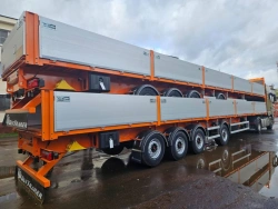 Four-axle flatbed semi-trailer, modification FSA-734BA