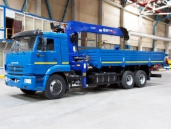 Vehicles of modification 4388G1-10 - flatbed platform with CMU on the basis of KAMAZ chassis, type 6520, modifications 6520-53.