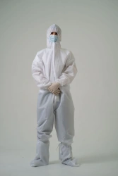 Medical protective disposable coverall "NevaLight" type "Tyvek" sizes: 42-48, 50-56, 58-64; colour white, blue, blue, b