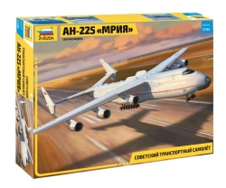 Assembled model "Soviet transport aircraft An-225 Mriya".