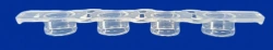 Disposable plate for laboratory research according to TU 32.50.50-017-54287340-2021: Flat 4-well lid to plate PL-2-96.