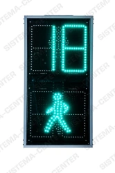 Traffic LED traffic lights, pedestrian, P, TU 27.90.70-004-55349770-2022, designed to regulate the movement of pedestrians.