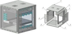 Telecommunication cabinet ??-?-12U-600x600x600-?G