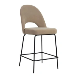 Bar stool with metal frame