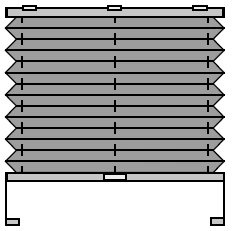 Amigo plissé curtain