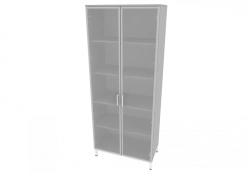 Cupboard on MK (glass) for storing labware 800x420x1950mm (WxHxH)