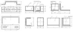 Elements for fixing electrical equipment, cables and wires