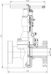 Gate gate valve KSA-18