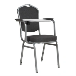 Hit 20mm chair with armrests and lectern on metal frame
