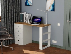 Furniture for household and public premises (except for children's) wooden: tables. Trade mark: APS SERVICE.