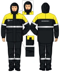 Women's suit for protection against low temperatures SFA225-103/001-DKB