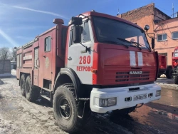 Fire engine of foam extinguishing APT 6,0-70 (43118), type 4344-D0 of modification 4344F6 on the basis of chassis of modificatio