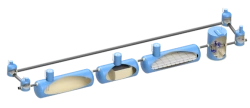 PROTOK storm water treatment plants in different enclosures