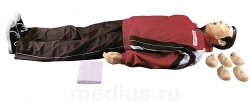 Spring-mechanical simulator for adult and child cardiopulmonary and cerebral resuscitation techniques "Maxim I-01 V/R"