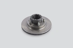 Front wheel hub assembly (for Uaz vehicles without abs, spicer and timken hybrid, composition: brake disc, fasteners, thrust rin
