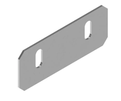 Connector THPSL 45, with overall dimensions 90x35 mm, metal thickness 1,5 mm, hot-dip galvanised steel.