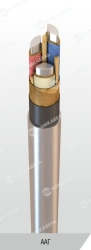 Power cable with aluminium conductors with paper insulation impregnated with viscous composition for voltage 6, 10 kV of AAG gra