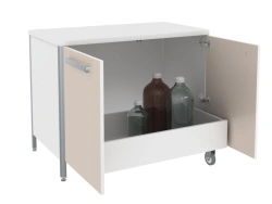 Laboratory bench TKV-1 from the set of furniture for general hospital "LABROMED-3" according to TU 9452-009-13305037-2008.