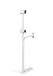 Two-level ballet (choreographic) barre stand (White) Model No.4