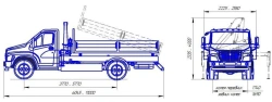 Dump trucks with diesel engine, GVW over 3,5 tonnes but not more than 20 tonnes type 47192 modifications : 47195N on sha base
