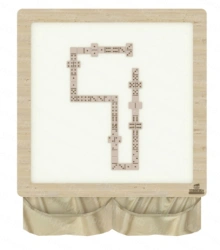 Magnetic classic dominoes wall game NI-10