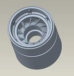 Hardware support, housing, D5800N/D5850N, 0.87" shaft, ARZ type, Niresist / BRG HSG: D5800N/D5850N, .87, ARZ, NI-RST part number
