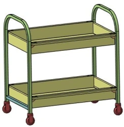 Utensil trolley, type TSP