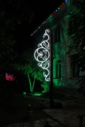 LED console (LED panel) "Spring pattern" - decorative street lamp on brackets (modifications 220V, 2)