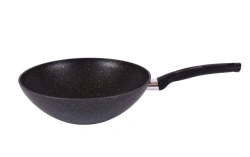 WOK (classic) 300/100mm cast aluminium frying pan (with non-stick coating) Kukmara TM, with Bakelite handle, without lid