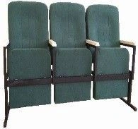 Multi-seat armchair section with metal frame