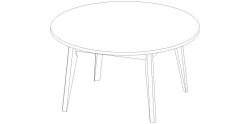 Set of furniture for common room "Buongiorno" Coffee table Art.C1.D85D S01
