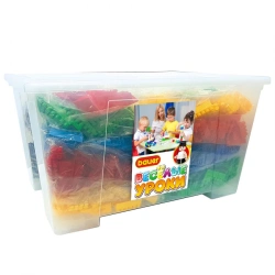 Constructor Bauer "Merry Lessons. Numbers and Letters" (in a container 130 l, 48 teaching cards, 15 instructions, 1958 stickers)