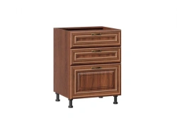 Type 4 LD.270910.000 Kitchen cabinet 600 with 3 drawers cabinet LUX (4) (Walnut )