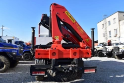 Crane-manipulator produced by INMAN JSC, special vehicle on KAMAZ 43502-D5 chassis. GIRD brand. Type 5849AG. Modification